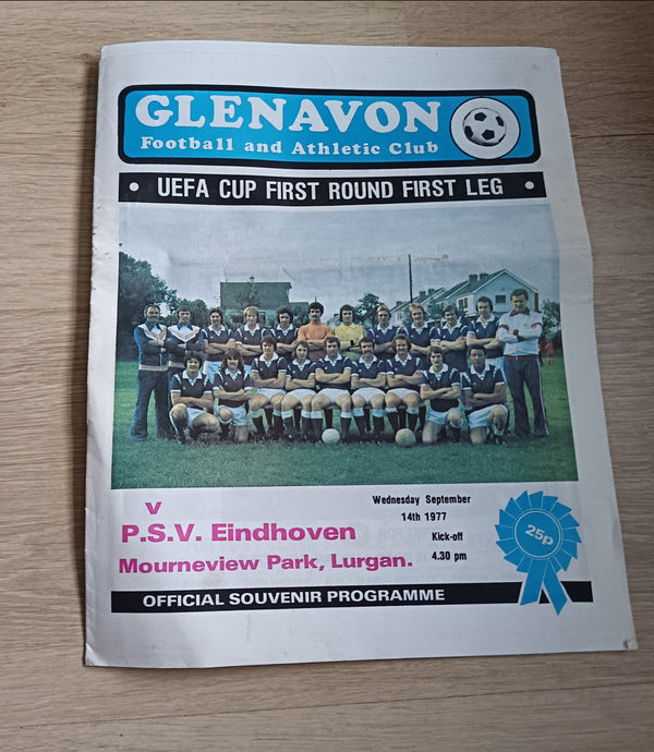 Glenavon v P.S.V Eindhoven UEFA Cup 1977/8