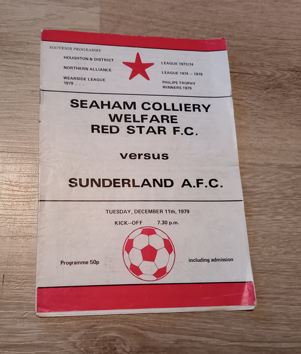 Seaham Red Star v Sunderland AFC 1979/80 Floodlight Friendly