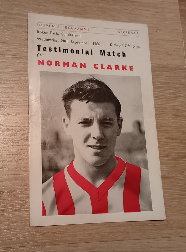 Sunderland v Charltons XI Norman Clarke Testimonial 1966