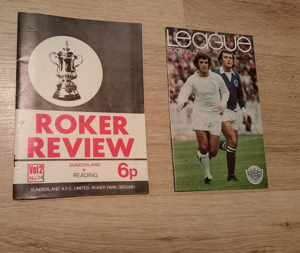 Sunderland v Reading 1972/3 FA Cup 4th Round