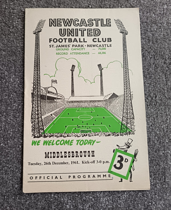 Newcastle Utd v Middlesbrough 1961/2