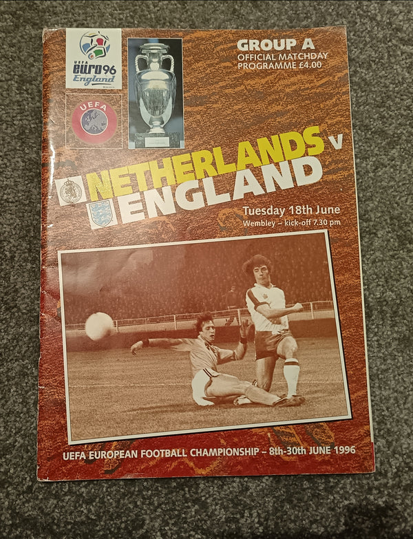 Netherlands v England EURO 96 At Wembley