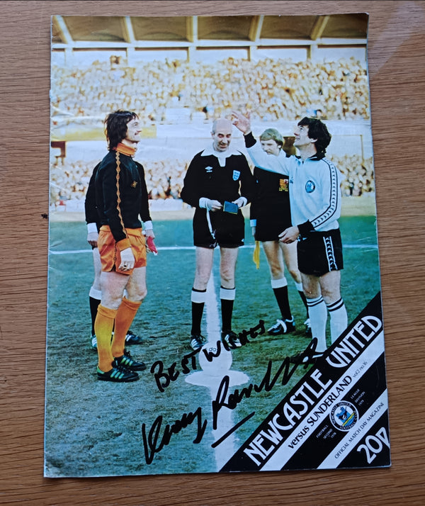 Newcastle v Sunderland 1978/9 Signed By Hatrick Hero Gary Rowell