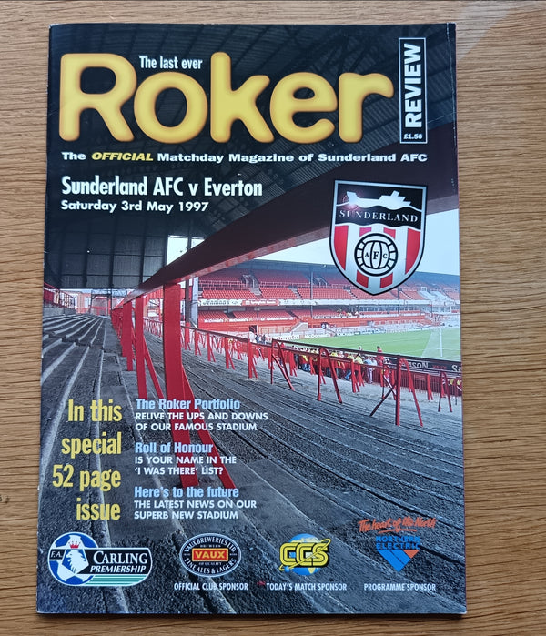 Sunderland v Everton 1997 Last Ever League Match at Roker Park