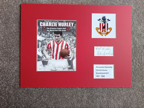 Charlie Hurley 16x12 Signed Display