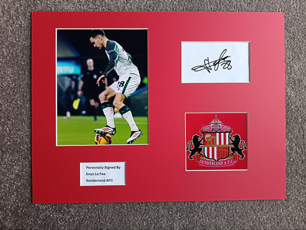 Enzo Le Fee 16x12 Signed Player Display