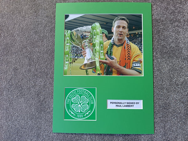 Paul Lambert Signed Celtic Display