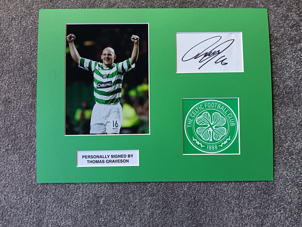 Thomas Graveson Signed Celtic Display