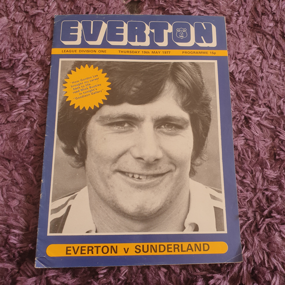 Everton v Sunderland 1976/7