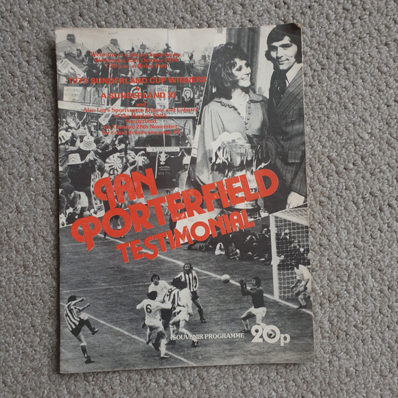 Sunderland v 1973 FA Cup Winners Ian Porterfield Testimonial