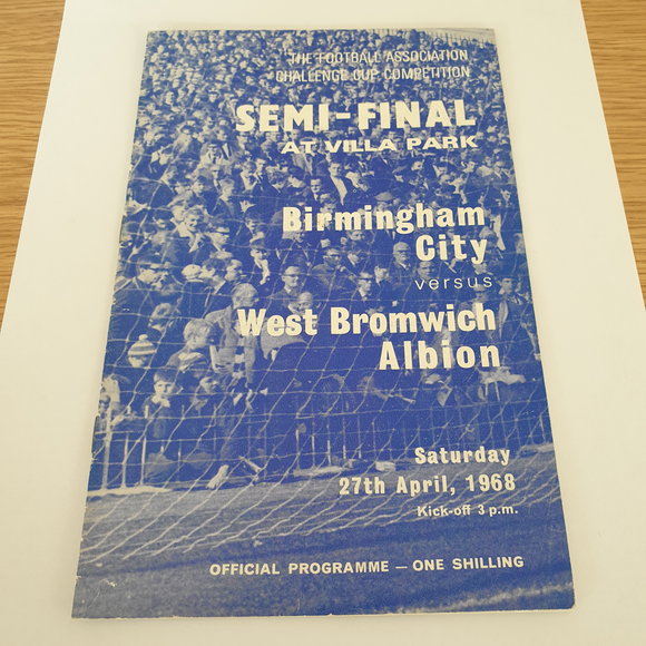 1968 FA Cup Semi Final Birmingham v WBA