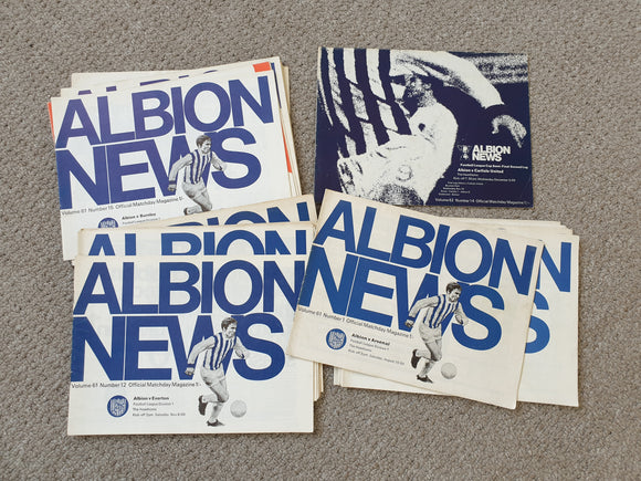 West Bromwich Albion Home 1969/70 COMPLETE
