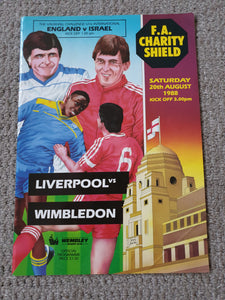 Liverpool v Wimbledon 1988 Charity Shield @Wembley