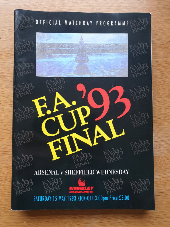 1993 FA Cup Final Arsenal v Sheffield Wednesday