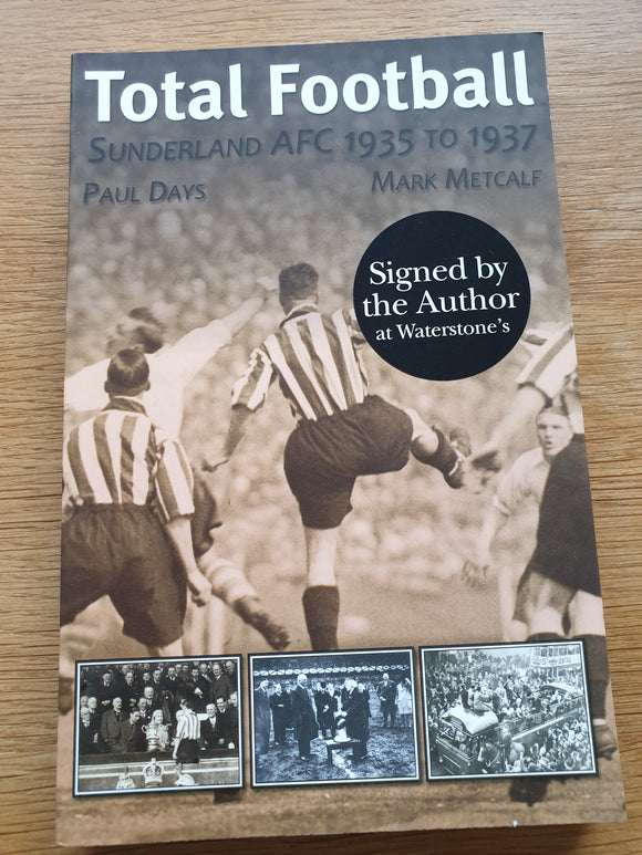 Book Total Football Sunderland 1935 - 1937 SIGNED