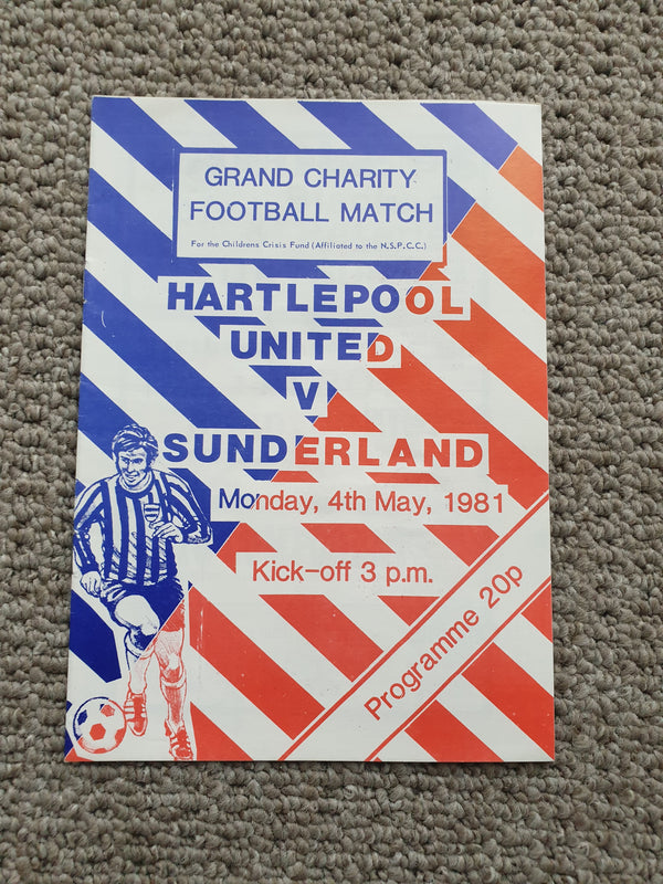 Hartlepool Utd v Sunderland 4th May 1981