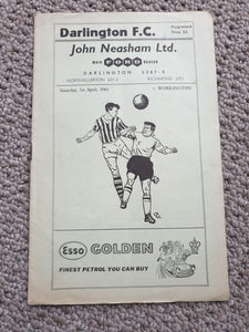 Darlington FC v Workington 1960/1