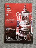 Brentford v Sunderland FA Cup 4th Round 2005/06 + match ticket