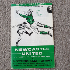 Newcastle Utd v Nottingham Forest 1968/69