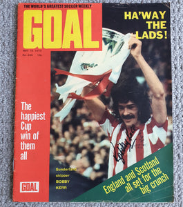 Goal Magazine May 1973 SIGNED Bobby Kerr