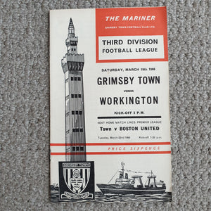 Grimsby Town v Workington Town 1965/66
