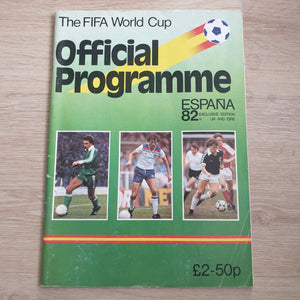 1982 World Cup Programme Spain