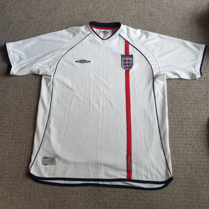 England Home Shirt 2001/03 XL