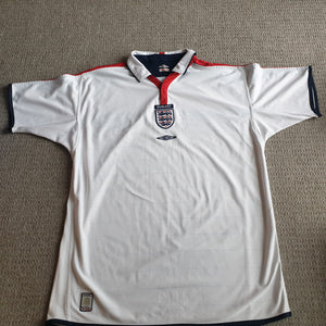 England Home Shirt 2003/05 XL