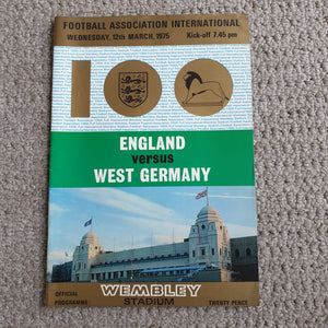 England v West Germany 1975