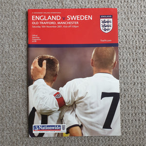 England v Sweden 2001