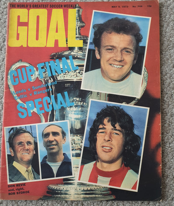 Goal magazine 1973 FA Cup Final Issue Sunderland v Leeds