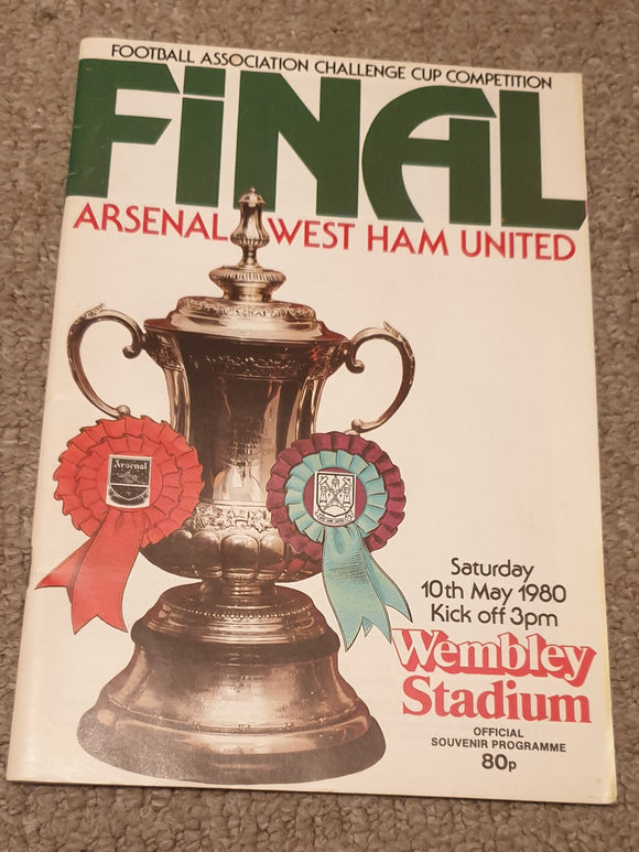1980 FA Cup Final Arsenal v West Ham Utd