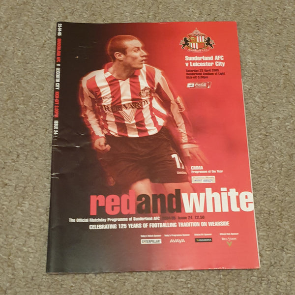 Sunderland v Leicester City Football Echo & Match Programme 2004/5