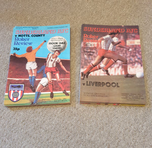 Sunderland Home Programmes 1982/3 Complete