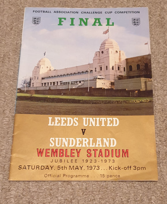 Sunderland v Leeds Utd 1973 FA Cup Final Programme