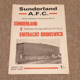 Sunderland v Eintracht Brunswick 1970/1 Friendly
