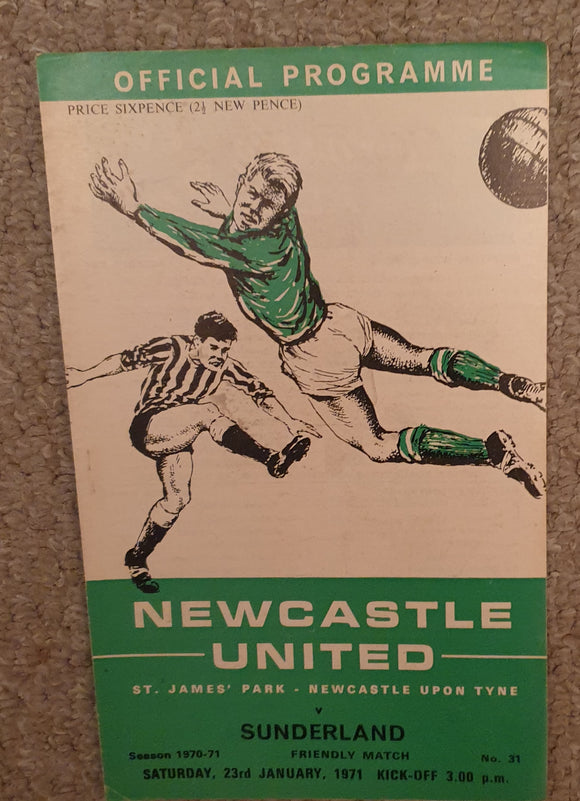 Newcastle United v Sunderland 1968/9
