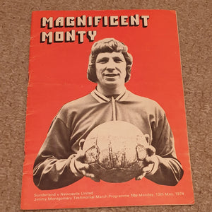 Sunderland v Newcastle United Jimmy Montgomery Testimonial 1974