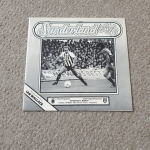 Sunderland v Watford 1984/5 unusual