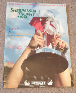 1988 Sherpa Van Trophy Final Burnley v Wolves