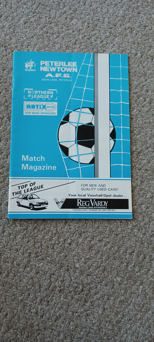 Peterlee Newtown v Bamber Bridge FA Trophy 1992/3