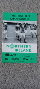 Northern Ireland v England/Wales 1975
