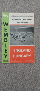 England v Hungary 1965