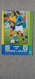 Sweden v Brazil 1995 Umbro Cup at Villa Park