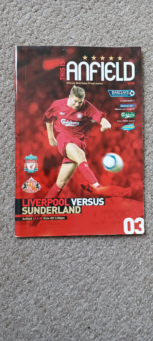 Liverpool v Sunderland 2005/06