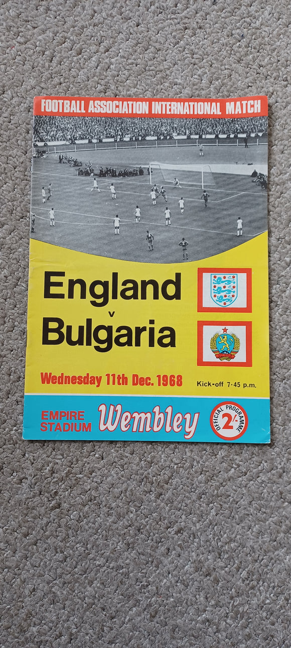 England v Bulgaria 1968