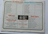 Sunderland v Bristol Rovers 1977/78 FA Cup 3rd Round