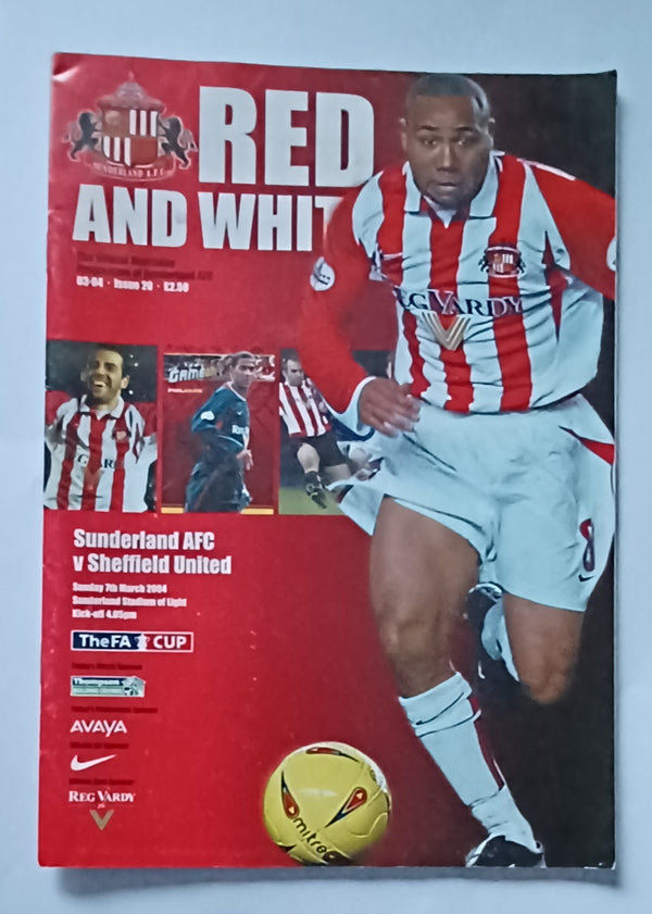 Sunderland v Sheffield United 2003/4 FA Cup 6th Round