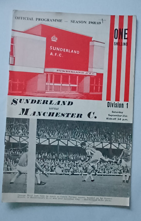 Sunderland v Manchester City 1968/9