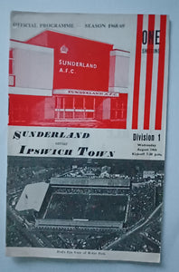 Sunderland v Ipswich Town 1968/9